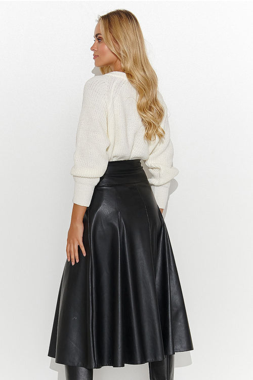 Avery Leather Midi Skirt
