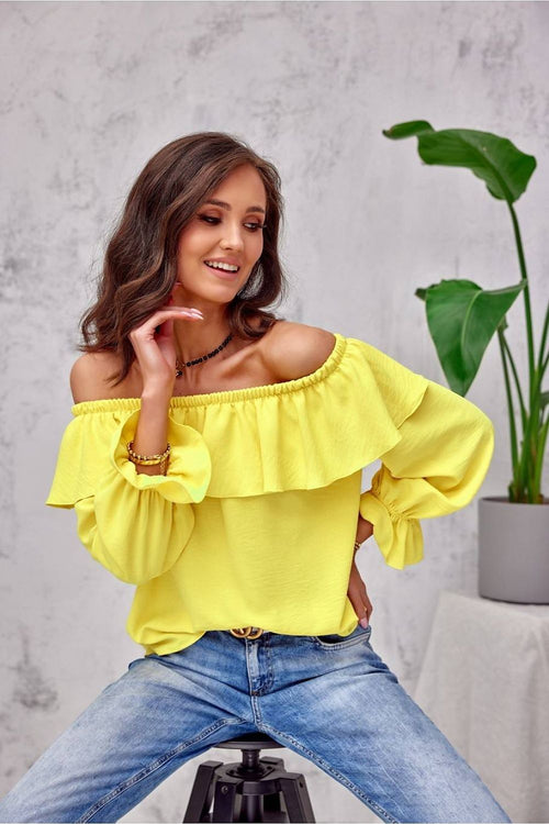 Spanish Elegance Off-Shoulder Top